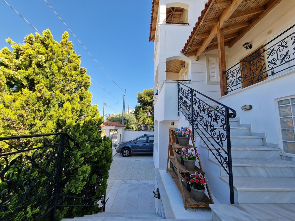 Villa Liana : Luxury Villa With Fantastic Sea View, Near Airport Pórto Ráfti Exteriér fotografie